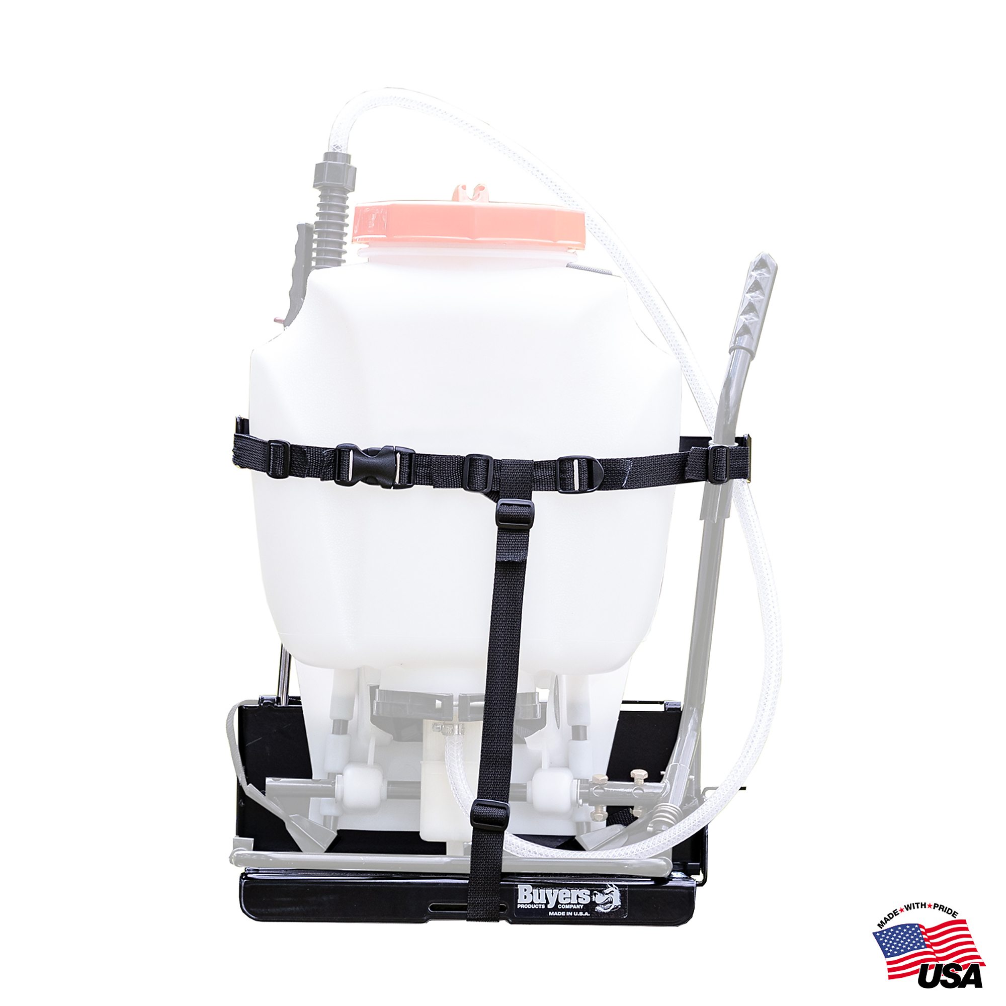 Buyers Products, Adjustable Backpack Sprayer Rack Holder w/ Lock for Trailer, Shelves (qty.) 1 Material Carbon Steel, Model# LT23